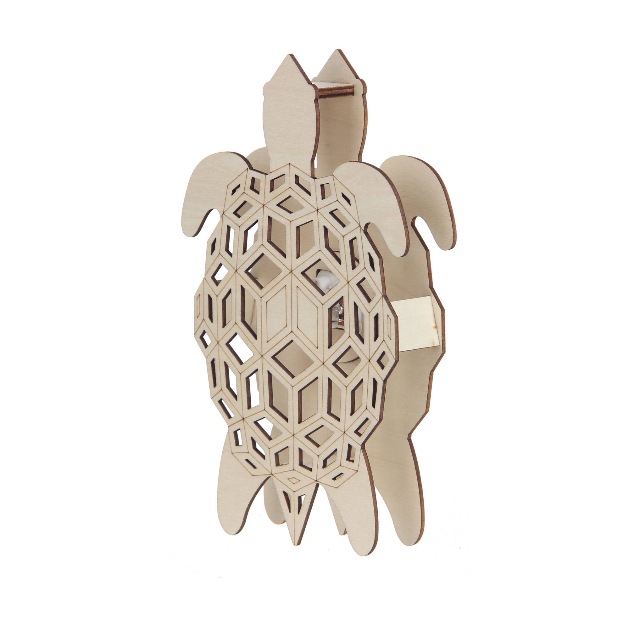 Jonathan Adler x Michaels 7.75" Geometric Turtle DIY LED Wood Décor